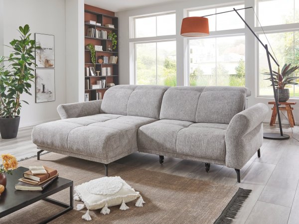 Malá rohová sedací souprava s výsuvným sedákem KINGSTON MOVE