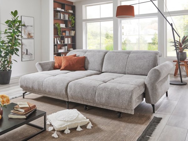 Malá rohová sedací souprava s výsuvným sedákem KINGSTON MOVE