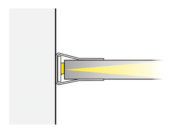 LED osvětlení skleněných polic - KLIP