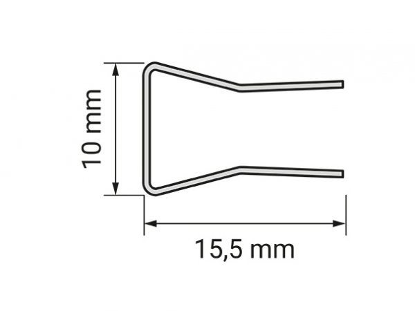 LED osvětlení skleněných polic - KLIP