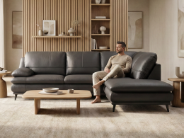 Moderní kožená sedací souprava FERRARA II