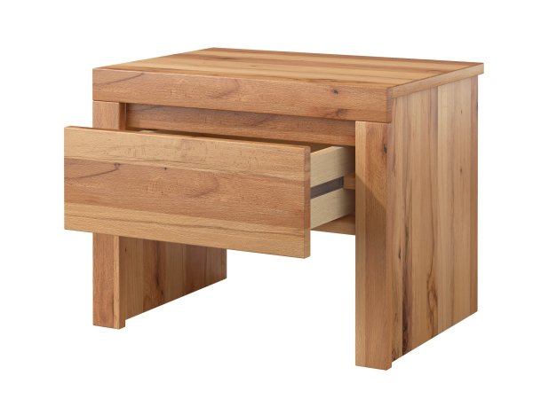 Postel z masivu KONGO 160x200 jádrový buk/chrom