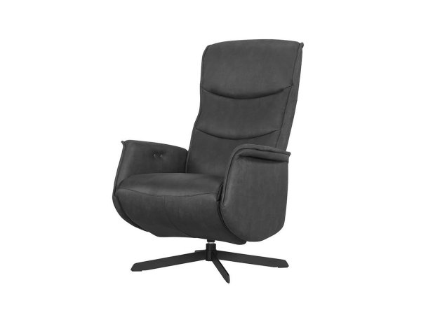 Otočné a polohovací kožené křeslo WIND