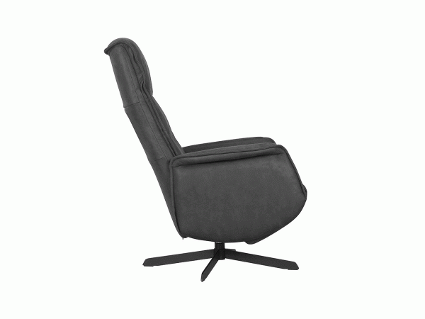 Otočné a polohovací kožené křeslo WIND