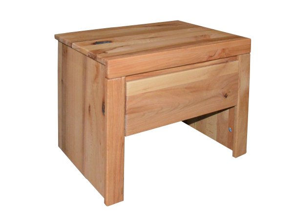 Postel z masivu KONGO 160x200 jádrový buk/černá