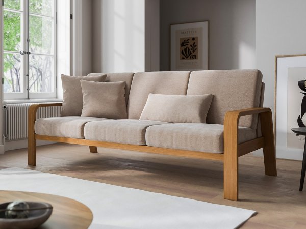 Sedací souprava s dřevěnými područkami 3+2,5+1 KOLDING 2