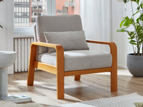 Sedací souprava s dřevěnými područkami 3+2,5+1 KOLDING