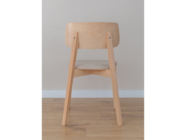 Čalouněná jídelní židle béžová CL03 CASA