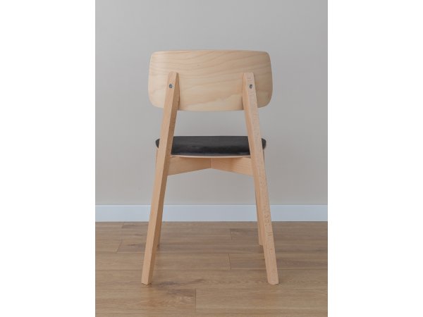 Čalouněná jídelní židle šedá RIV96 CASA