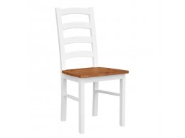 Jídelní židle KT01 borovice bílá/dub
