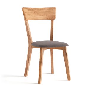 Dubová jídelní židle s grafitovým sedákem LION M85