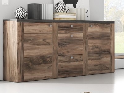 Komoda LARONA typ 25 ořech Satin touchwood