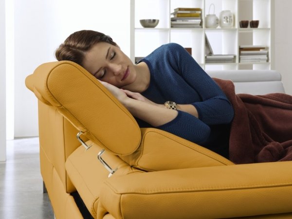 Kožená rohová sedací souprava LAVA XC s funkcí relax