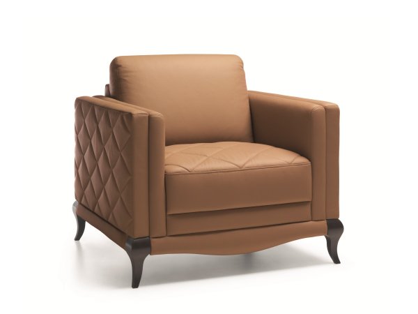 Kožené křeslo VEDUZ