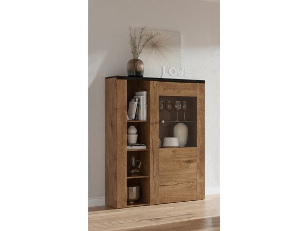 Moderní obývací stěna LARONA dub Lefkas/touchwood