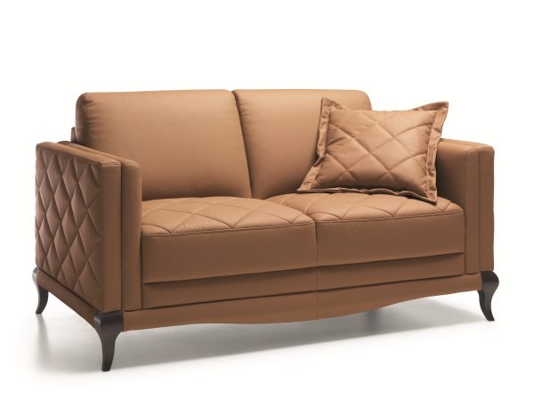 Kožená pohovka 2-sed VEDUZ