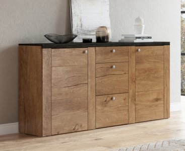 Moderní komoda LARONA typ 25 dub Lefkas/touchwood