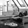 Kožená rohová sedací souprava LAVA XC s funkcí relax