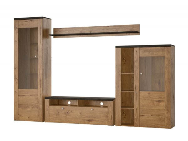 Moderní obývací stěna LARONA dub Lefkas/touchwood