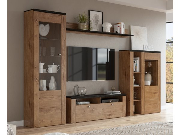 Moderní komoda LARONA typ 25 dub Lefkas/touchwood