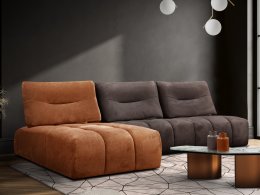 Designová rohová sedací souprava s nastavitelnou hloubkou sedáku LARI 2