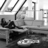 Kožená rohová sedací souprava LAVA XC s funkcí relax