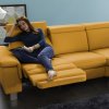 Kožená rohová sedací souprava LAVA XC s funkcí relax