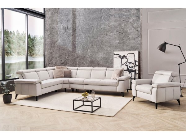 Kožená rohová sedací souprava LAVA 2.0