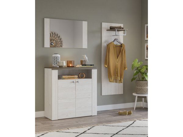 VÝPRODEJ: Zrcadlo do předsíně (typ 04) LARONA sibiřský modřín