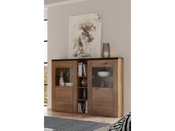 Moderní obývací stěna LARONA 2 dub Lefkas/touchwood