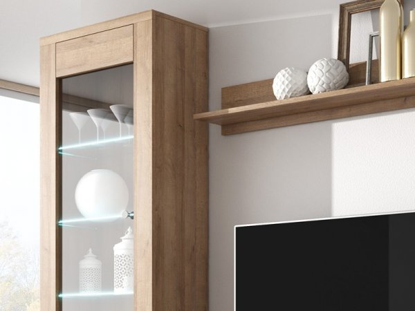 Moderní obývací stěna LARONA dub Riviera světlý