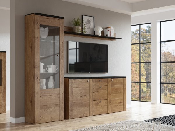 Moderní obývací stěna LARONA 2 dub Lefkas/touchwood