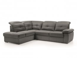 Kožená rohová rozkládací sedací souprava LIMA
