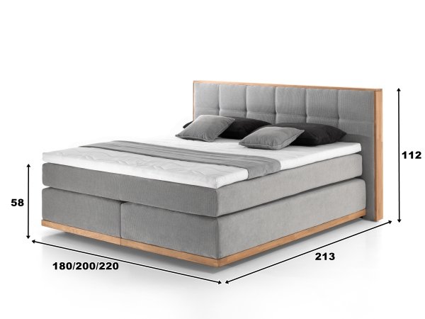 Postel boxspring LEVANA dub masiv