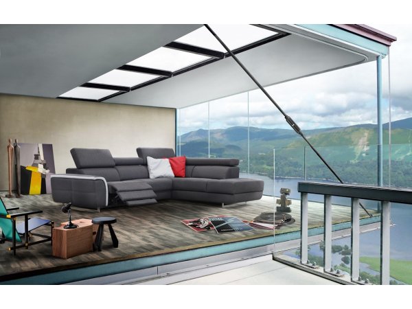 Rohová sedací souprava LENO s elektrickou funkcí relax