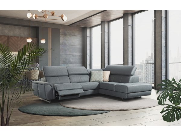 Rohová sedací souprava LENO s elektrickou funkcí relax
