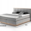Postel boxspring LEVANA dub masiv