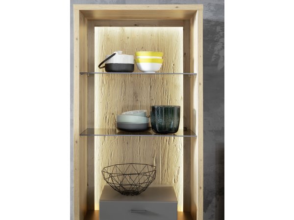 Šedý nábytek do obývacího pokoje LIZZANO