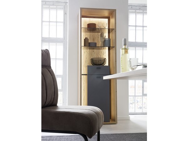 Šedý nábytek do obývacího pokoje LIZZANO