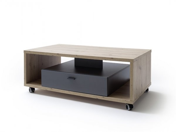 Šedý konferenční stolek do obývacího pokoje LIZZANO