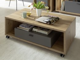 Šedý konferenční stolek do obývacího pokoje LIZZANO