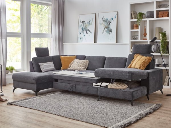 Rohová rozkládací sedací souprava do U LOLLAND 2