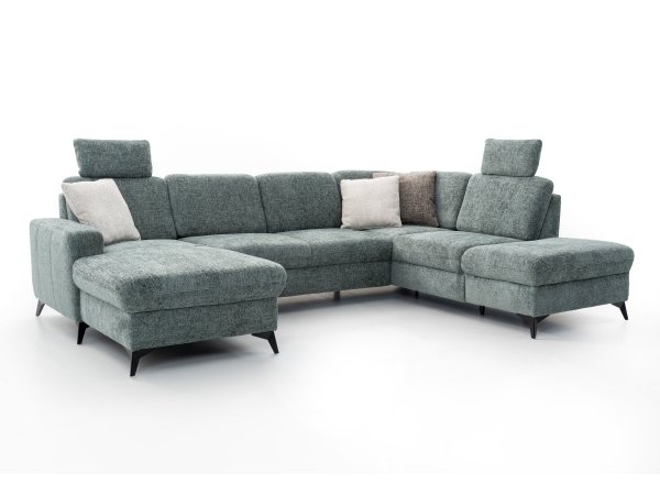 Rohová sedací souprava do tvaru U LOLLAND