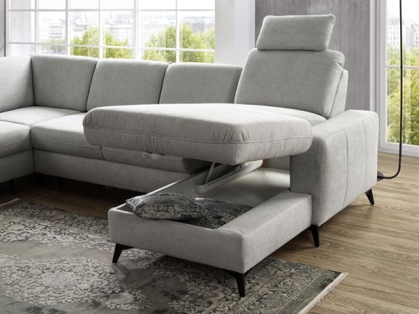 Rohová rozkládací sedací souprava do U LOLLAND