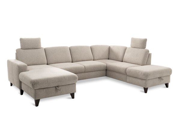 Rohová rozkládací sedací souprava do tvaru U LOLLAND 3