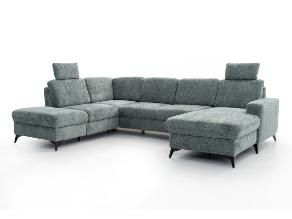 Rohová sedací souprava do tvaru U LOLLAND