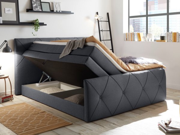 Postel boxspring s úložným prostorem VISTA