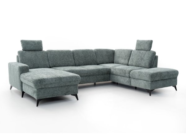 Rohová sedací souprava do tvaru U LOLLAND