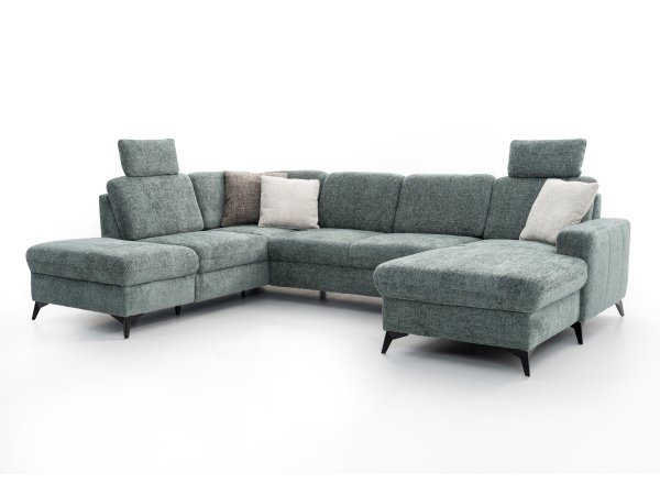 Rohová sedací souprava do tvaru U LOLLAND