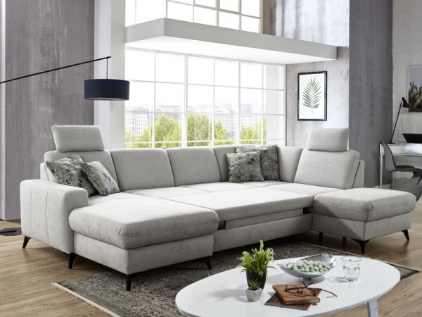 Rohová rozkládací sedací souprava do U LOLLAND